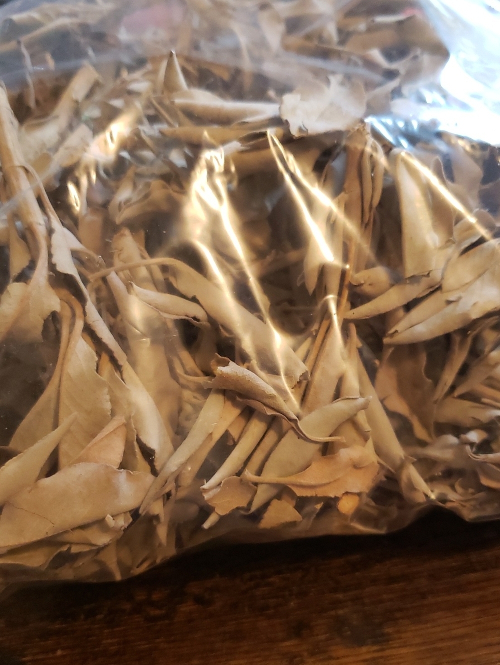 Organic Hand Grown and Harvested White Sage Leaf and Stem One Gallon Bag Bundle - Picture 2 of 3